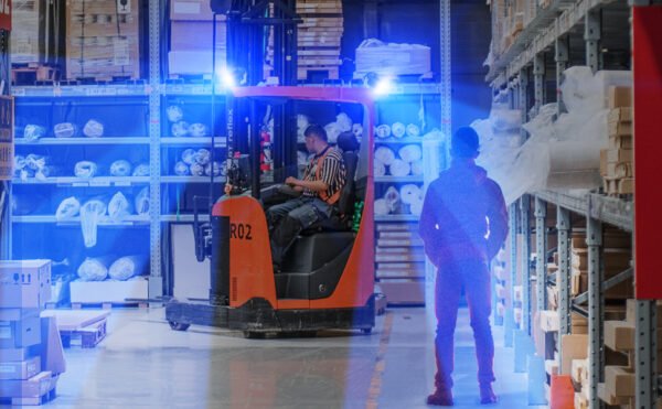 Luces para autoelevadores punto azul