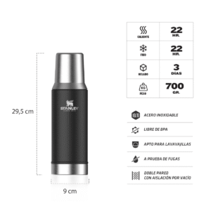 TERMO MATE SYSTEM 800 ML NEGRO - STANLEY
