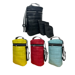BOLSO TIPO ROLLITO TIRAS BLANC/NEG