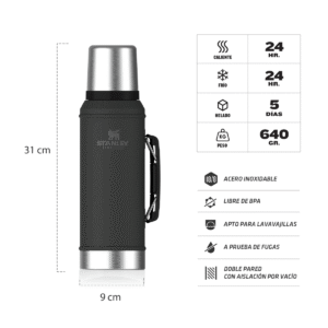 STANLEY CLASICO 950 ML NEGRO